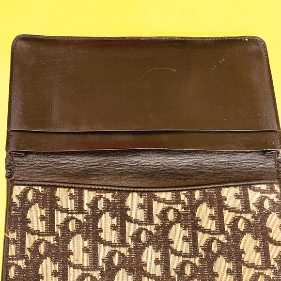 Dior Bifold agenda cash holder Black and Tan Patterned Wallet - Picture 9 of 16